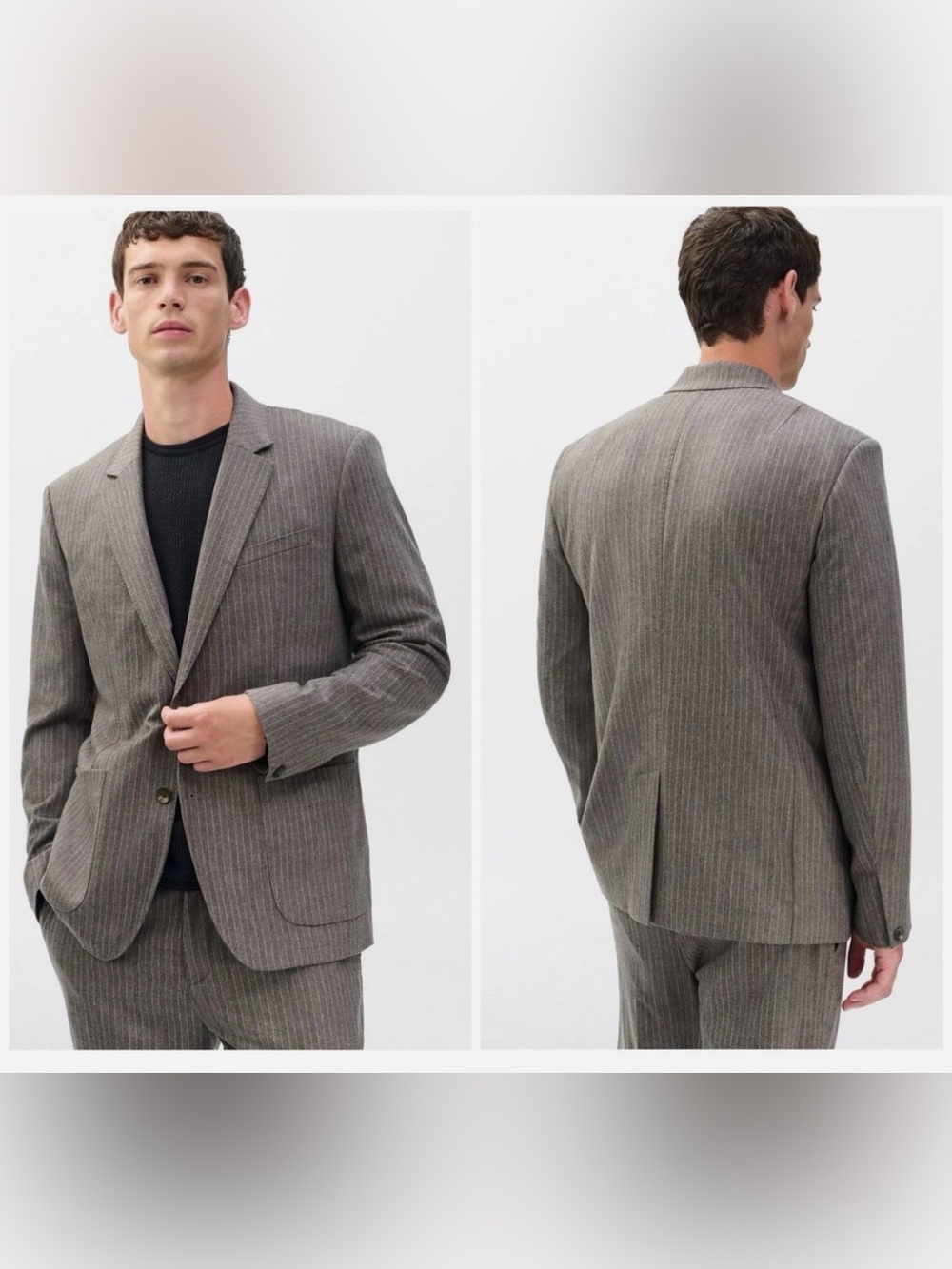 rag & bone Butler Flannel Blazer In Mink